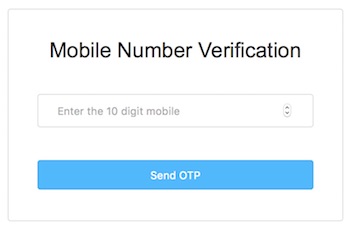 Enter your registered mobile number and click on the "Submit" button
You will receive an OTP on your registered mobile number