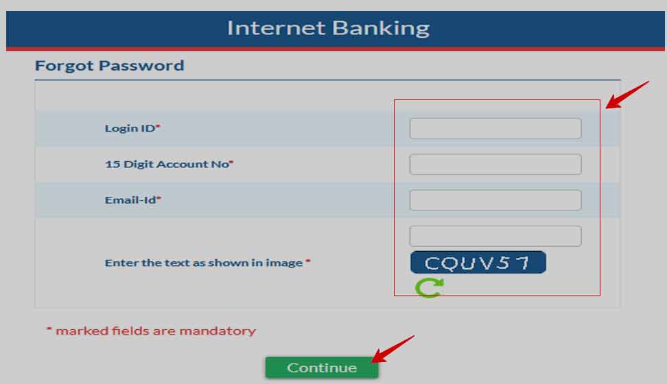 Forgot Password
Go to the IOB net banking website