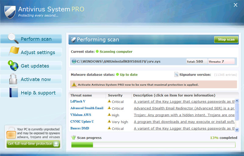 Update or uninstall problematic software
Perform a full system scan with antivirus software